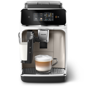 Philips EP2333/40, Espresso machine, Coffee beans, Built-in grinder, Stainless steel, White