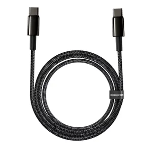 "Baseus" C tipo USB - C tipo USB kabelis "Power Delivery Quick Charge" 100W 5A 1 m juodas (juodas)