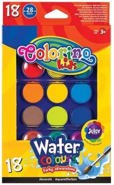 Akvarelė Colorino Kids 18 spalvų