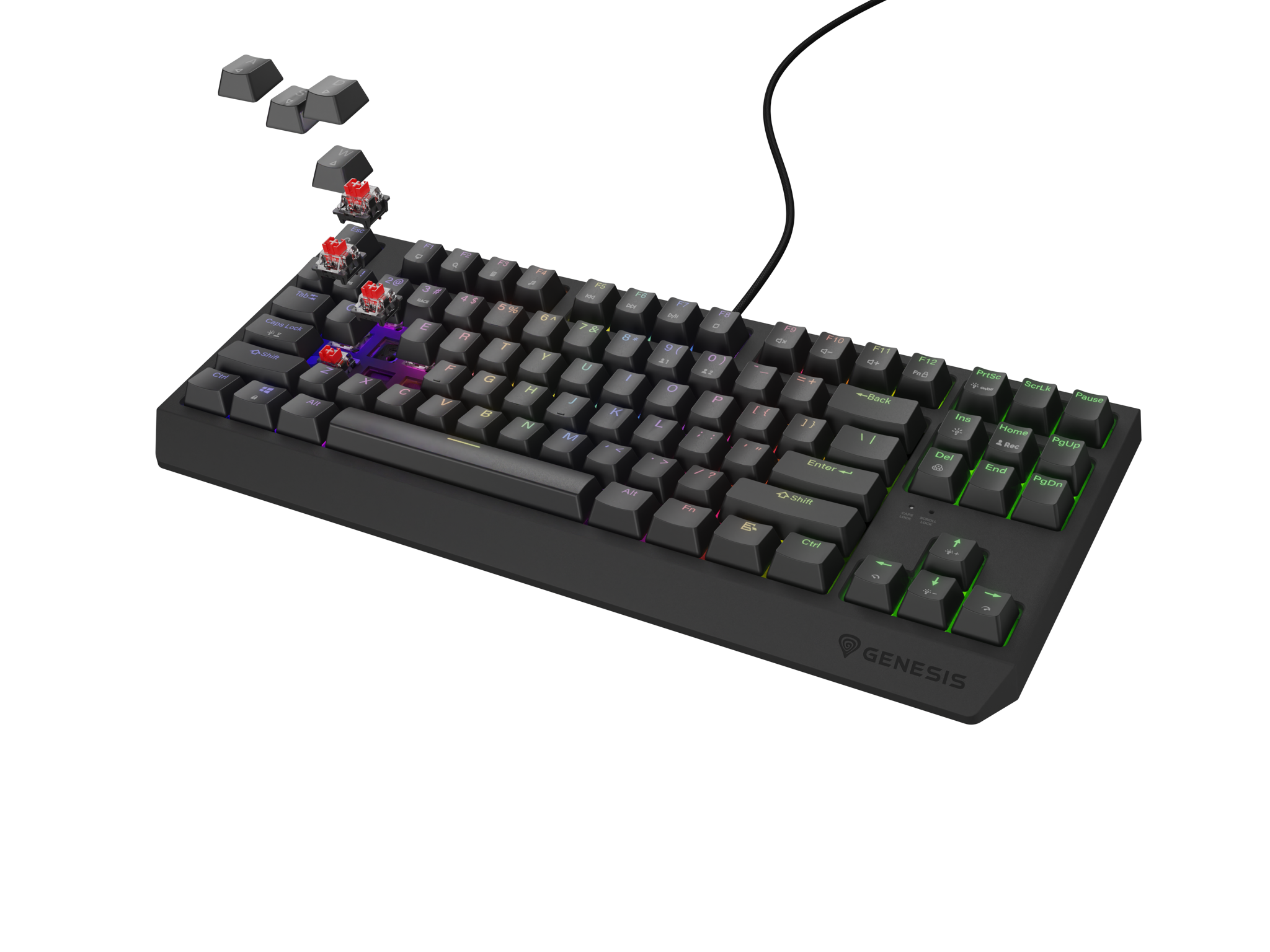 Genesis | THOR 230 | Mechanical Gaming Keyboard | Wired | US | Outemu Brown | Black