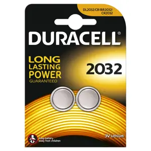 Duracell 2032, Single-use battery, CR2032, Lithium, 3 V, 2 pc(s), Silver