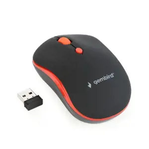 GEMBIRD MUSW-4B-03-R Gembird Belaidė optinė pelė MUSW-4B-03-R, 1600 DPI, nano USB, juodai raudona