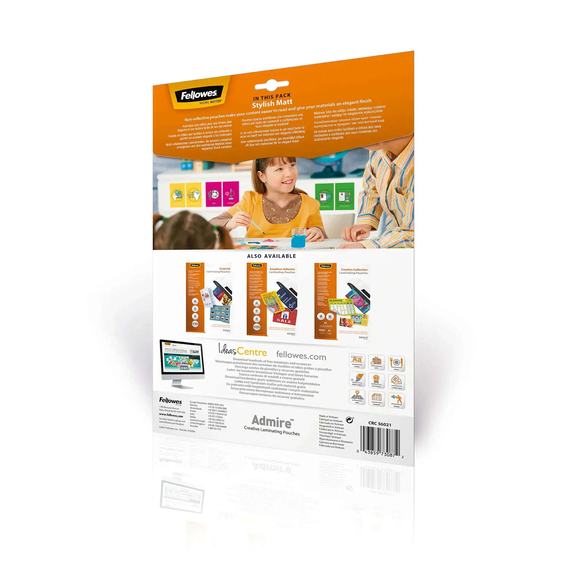 Fellowes 5602101, polietileno tereftalatas (PET), matinis, A4, 0,08 mm, 216 mm, 0,2 mm