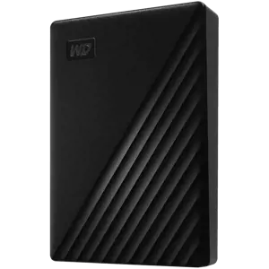 "WD My Passport" 5 TB nešiojamasis kietasis diskas USB3.0 USB2.0 suderinamas su USB2.0, juodas Mažmeninė prekyba