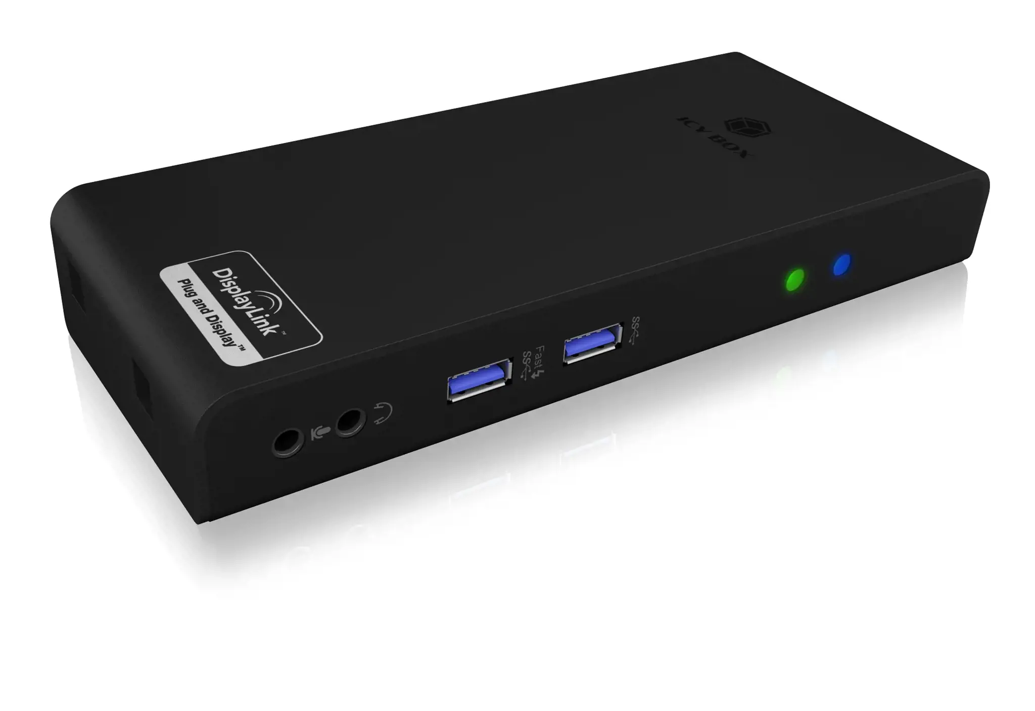 ICY BOX IB-DK2251AC Daugiafunkcinė nešiojamųjų ir asmeninių kompiuterių prijungimo stotelė