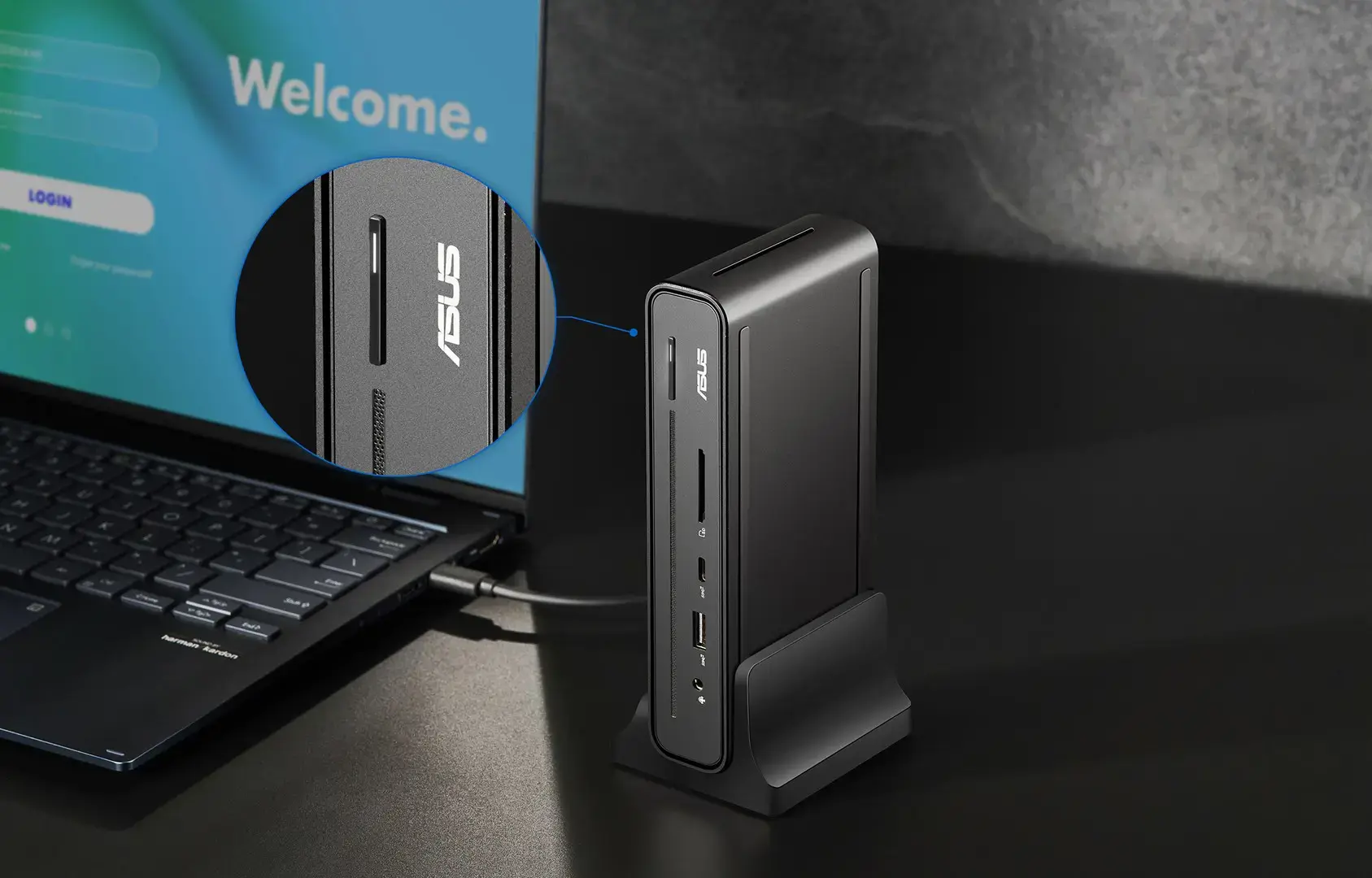 Asus | DC300 Triple Display USB-C Dock | 90XB08CN-BDS090 | DisplayPorts quantity 1 | HDMI ports quantity 1 | Ethernet LAN
