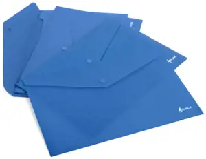 Aplankas-vokelis su spaude Forpus, A4, plastikinis, mėlynas