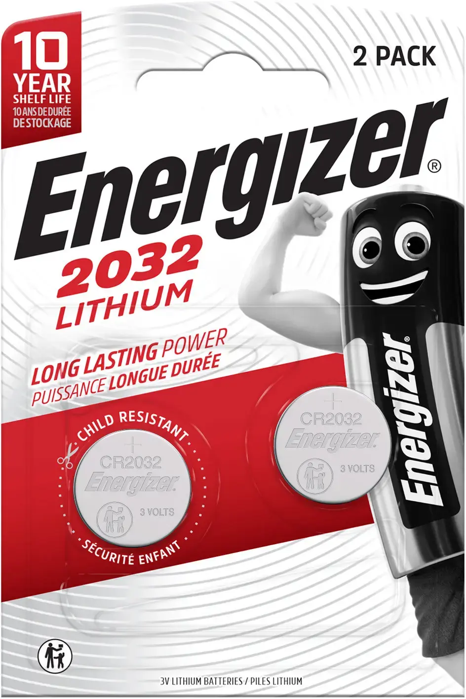 ENERGIZER LITHIUM CR2032 2PK