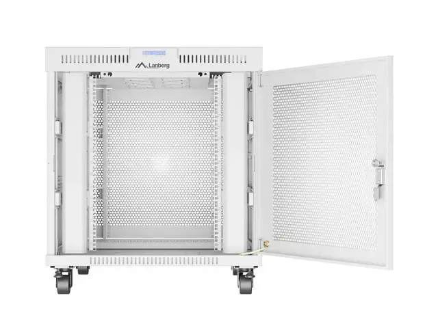 Free-standing rack cabinet 19" 15U 800x1000 grey perforated door LCD Lanberg (flat pack)