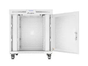 Free-standing rack cabinet 19" 15U 800x1000 grey perforated door LCD Lanberg (flat pack)