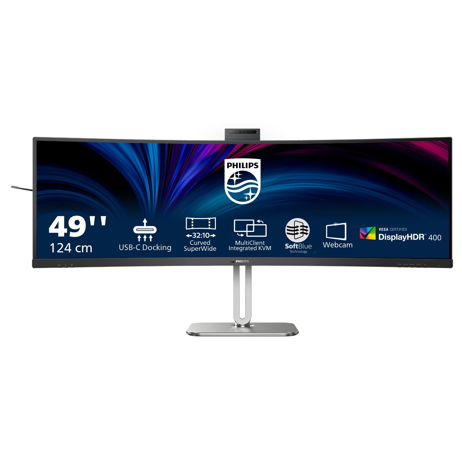Philips 49B2U6900CH/00, 124 cm (48.8"), 5120 x 1440 pixels, Dual QHD, LCD, 4 ms, Black