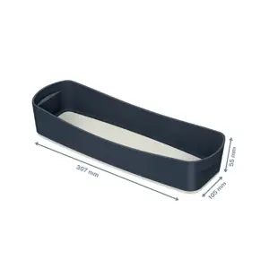 Dėžutė daiktams Cosy L:MyBox, pailga, pilkos sp.