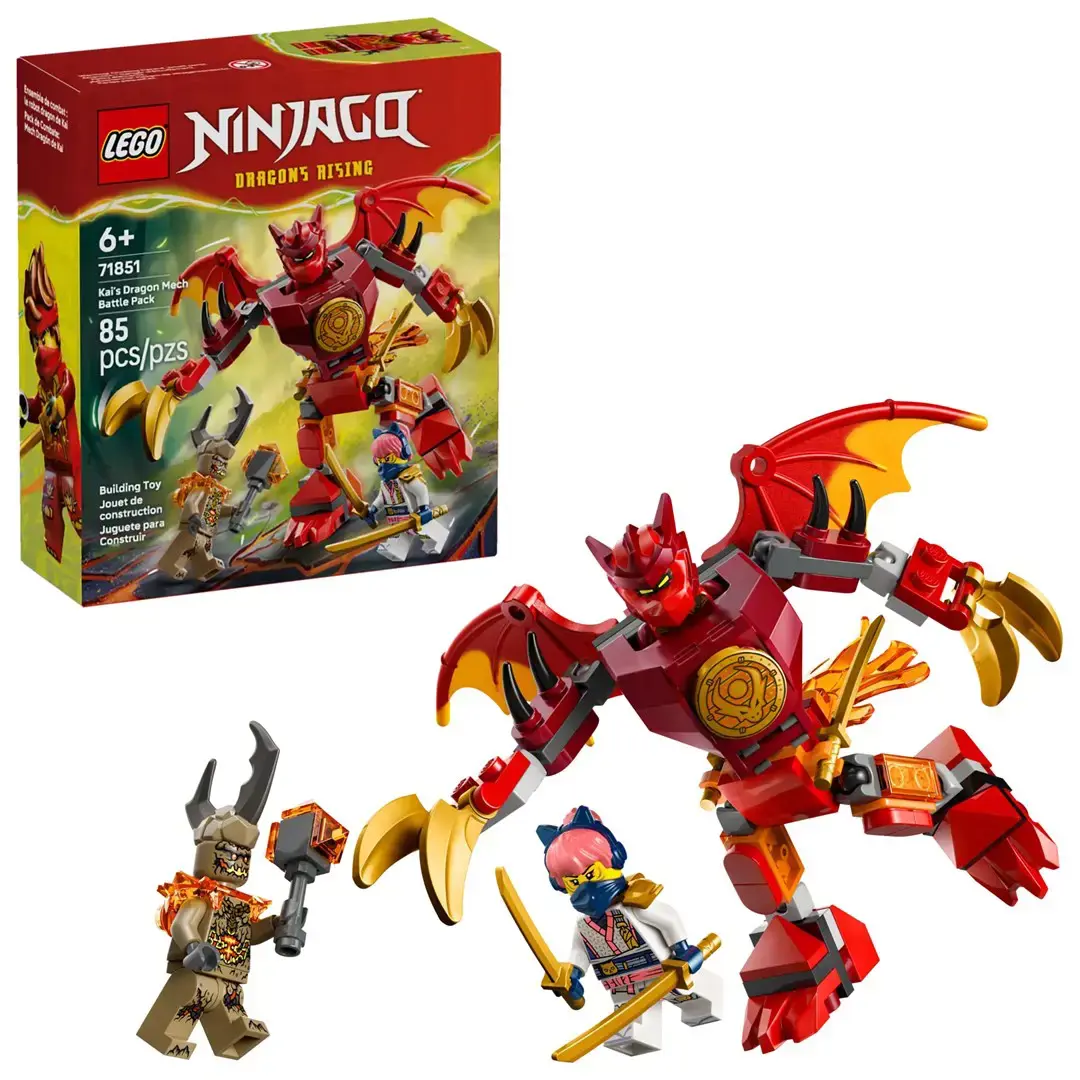 LEGO NINJAGO 71851 Kai's Dragon Mech Battle Pack