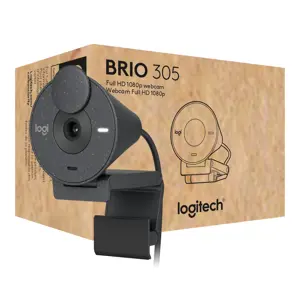 "Logitech Brio 305", 2 MP, 1920 x 1080 taškų, "Full HD", 30 kadrų per sekundę, 1280x720@30fps, 1920x1080@30fps, 720p, 1080p