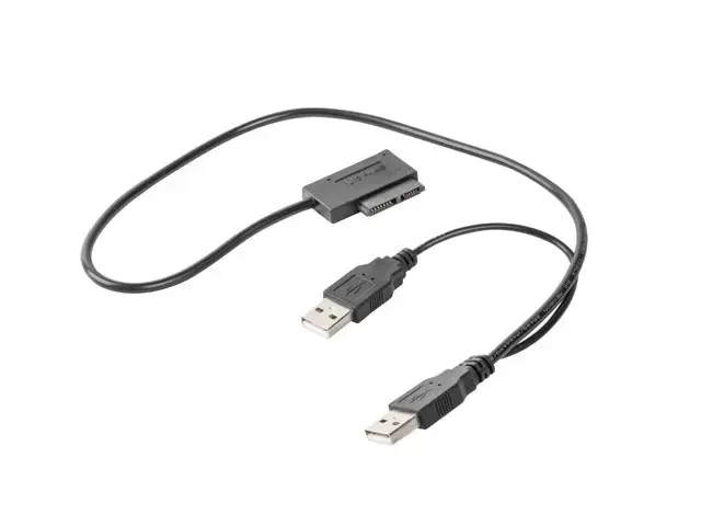 GEMBIRD A-USATA-01 Gembird Išorinis USB ir SATA adapteris, skirtas plonam SATA SSD/DVD diskui