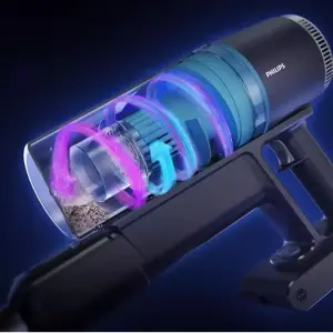 Philips 3000 series XC3131/01, Stick vacuum, Bagless, Black, Blue, Dry, Cyclonic/filtering, Battery