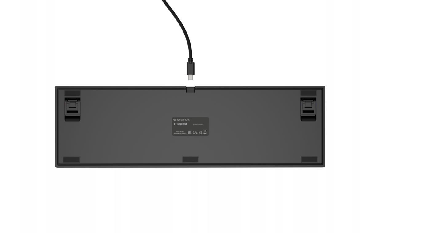 Genesis | THOR 404 | Wired | US | Black | USB Type-A | Outemu Peach Silent