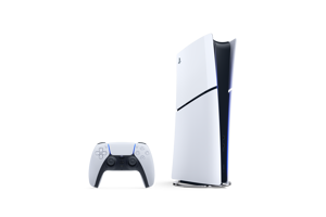 Sony PlayStation 5 (model group - Slim) Digital Edition, PlayStation 5, Black, White, 16384 MB, GDDR6, 448 GB/s, AMD