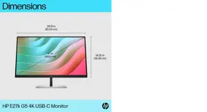 "HP E-Series E27k G5", 68,6 cm (27"), 3840 x 2160 taškų, "4K Ultra HD", 5 ms, juoda, sidabrinė