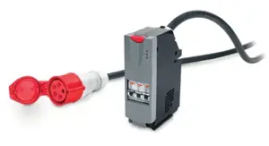 APC IT maitinimo paskirstymo modulis, 3 poliai, 5 laidai, IEC 309 32A 3P+N+PE, 1 x IEC 309 32A, 2,6 m, 400 V, 400 V, 32 A