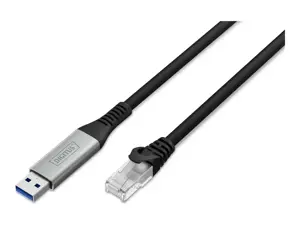 DIGITUS USB-A - RJ45 Ethernet cable, 1Gbit/s, 3m | Digitus