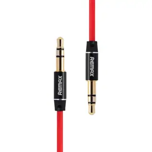 Mini jack 3,5 mm AUX kabelis Remax RL-L200 2 m (raudonas)
