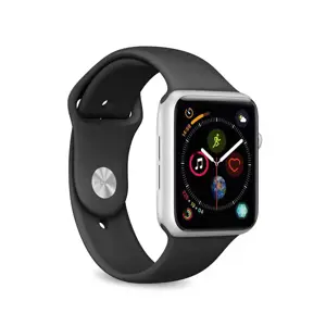 PURO ICON - Elastinis sportinis dirželis "Apple Watch" 38/40/41 mm (S / M ir M / L) (juodas)