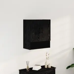 Sieninė spinta Juodasis ąžuolas 60x31x70 cm Inžinerinė mediena