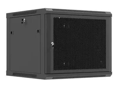Lanberg Wall mounted installation cabinet 19" 9U 600X600 | WF01-6609-23B | Black