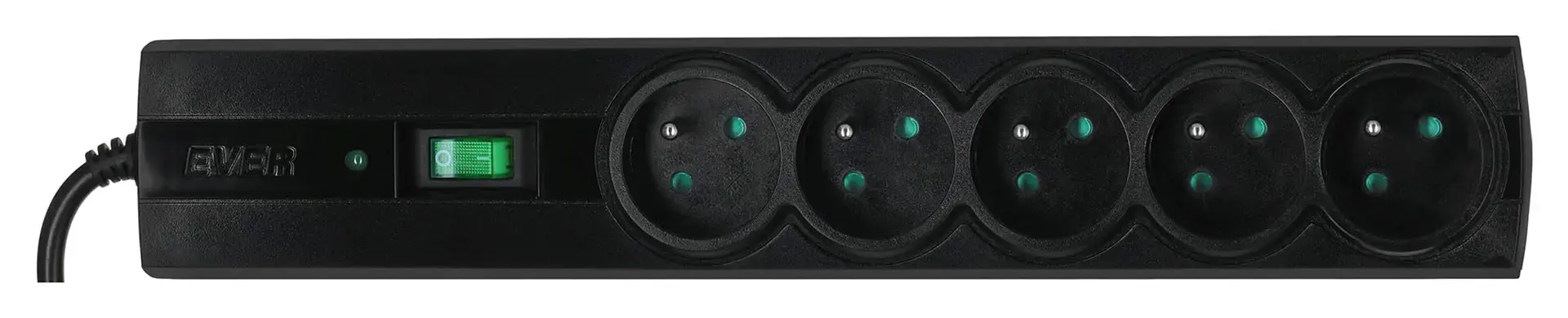 Ever CLASSIC 3 m 5 kintamosios srovės lizdai 250 V Juoda