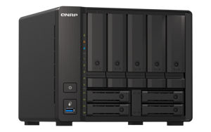 QNAP TS-H973AX, NAS, bokštas, "AMD Ryzen", V1500B, juodas