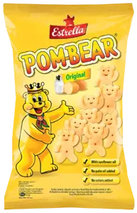 ESTRELLA POM-BEAR traškus bulvinis užkandis su druska, 65 g