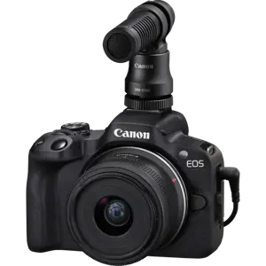 "Canon EOS R50", juoda + RF-S 18-45mm F4.5-6.3 IS STM rinkinys, 24,2 MP, 6000 x 4000 taškų, CMOS, 4K Ultra HD, jutiklinis ekranas, juoda