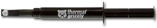 "Thermal Grizzly" šiluminis tepalas "Aeronaut" 1,5ml/3,8g Šilumos laidumas: 8,5 W/mk; šiluminė varža: 0,0129 K/W; elektrinis laidumas*: 0 pS/m; klampumas: 110-160 Pas; temperatūra: -150 °C / +200 °C;