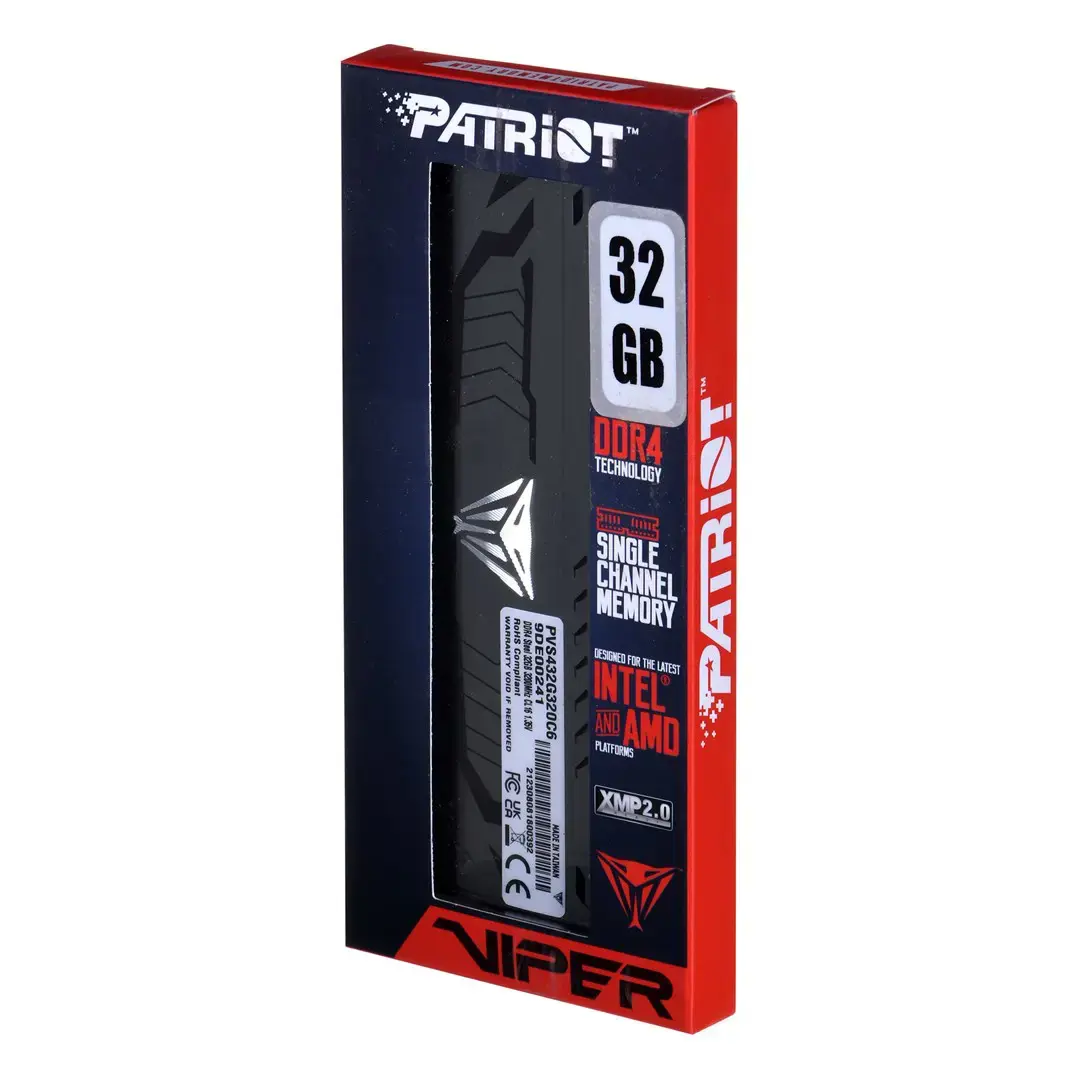 PATRIOT Viper Steel 32GB DDR4 3200MHz DIMM CL16-16-18-20 1.35V