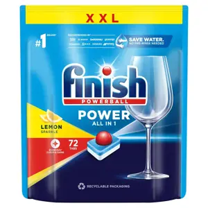 FINISH POWER ALL-IN-1 LEMON - Indaplovės tabletės x 72