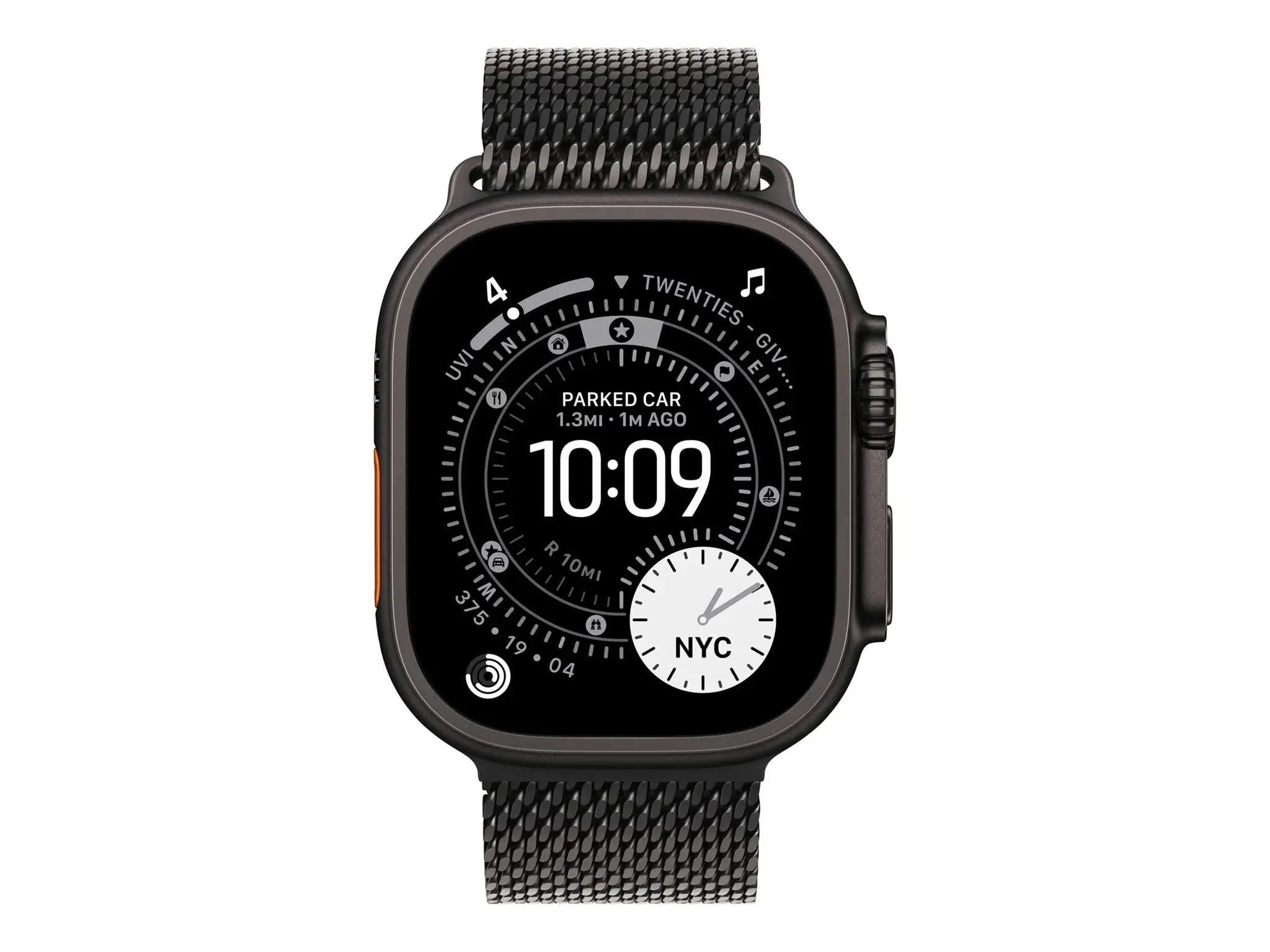 Apple | 49mm Black Titanium Milanese Loop - Large