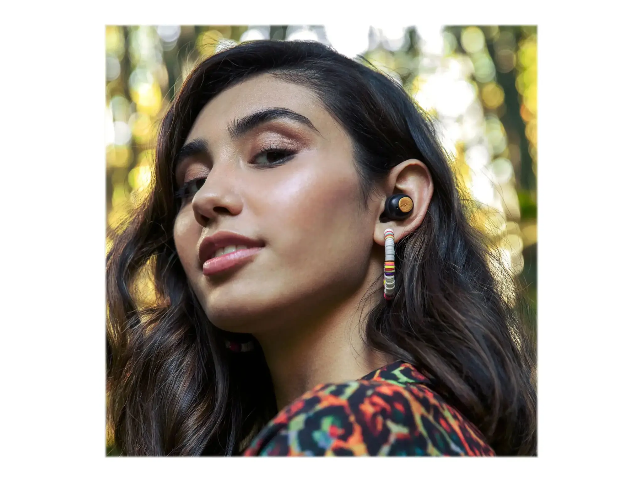 "Marley" tikros belaidės ausinės "Champion" Įmontuotas mikrofonas, "Bluetooth", juodos spalvos