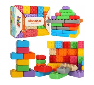 Marioinex Junior Brick Building Blocks, 60 pieces