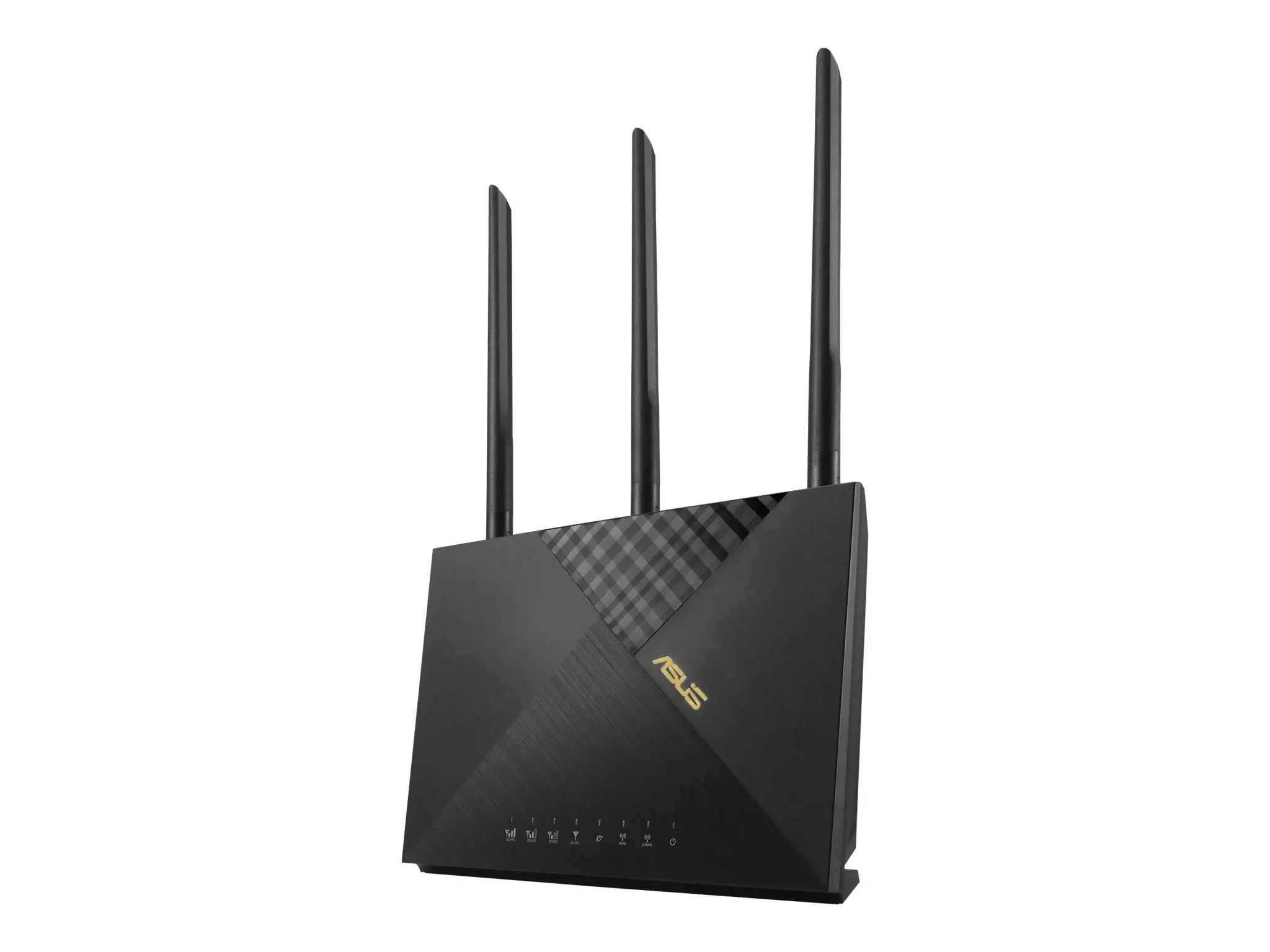ASUS 4G-AX56, "Wi-Fi 6" (802.11ax), dviejų dažnių (2,4 GHz / 5 GHz), Ethernet LAN, 3G, juodas, stalinis maršrutizatorius