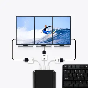 "ATEN True 4K DisplayPort" ir HDMI aktyvusis adapteris, 4096 x 2160 taškų, 60 Hz, baltas, aktyvusis vaizdo keitiklis, 0-50 °C, -20-60 °C