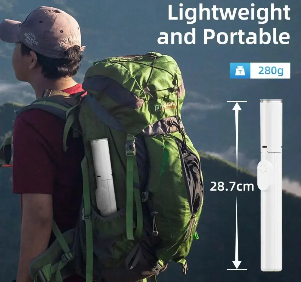 Tech-Protect selfie stick tripod L09S Bluetooth, white