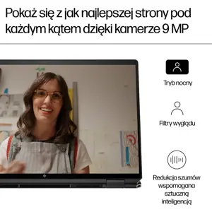 HP Spectre x360 16-aa0233nw Intel Core Ultra 7 155H, 2-in-1 convertible, 40.6 cm (16"), 3K touchscreen, 16 GB LPDDR5x-SDRAM, 1 TB SSD, NVIDIA GeForce RTX 4050, Wi-Fi 7 (802.11be), Windows 11 Pro, AI PC, Black