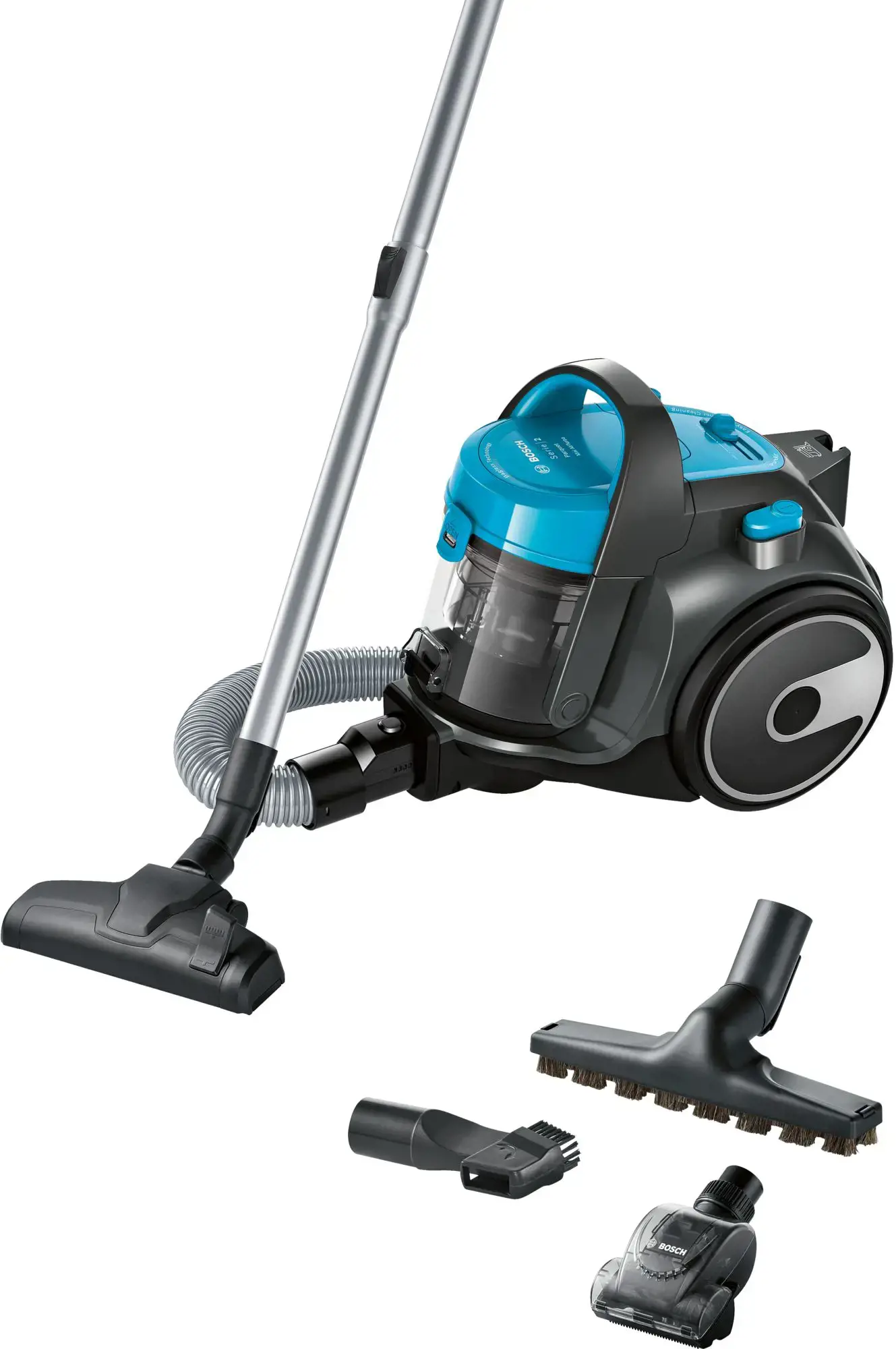 "Bosch Serie 2" BGS05X240, 700 W, cilindrinis dulkių siurblys, sausas, be maišelio, 1,5 l, EPA