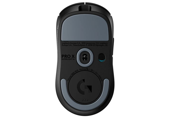 Logitech G PRO X SUPERLIGHT 2c Belaidė žaidimų pelė, RF Wireless, 44000 DPI, Juoda