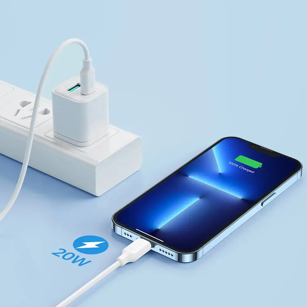 Joyroom USB-C cable - Lightning 480Mb | s 20W 1m white (S-CL020A9)