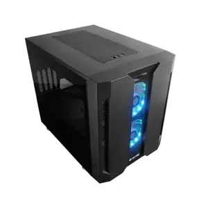CHIEFTEC GM-02B-OP M2 mATX Gaming Cube 3xTempered glass 3x12cm adressable +5V RGB fan pre-installed 2xUSB 3.0 2xUSB 2.0