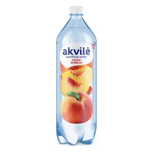 Stalo vanduo AKVILĖ, su persikų aromatu, lengvai gazuotas, 1,5l D