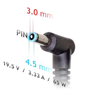 AKYGA AK-ND-25 nešiojamojo kompiuterio maitinimo adapteris AK-ND-25 19,5 V/3,33 A 65 W 4,5x3,0 mm + kaištis HP