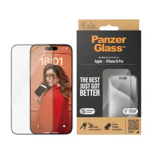 "PanzerGlass" ekrano apsauga "iPhone 2023 6.1 Pro" | Ultra-Wide Fit w. EasyAligner